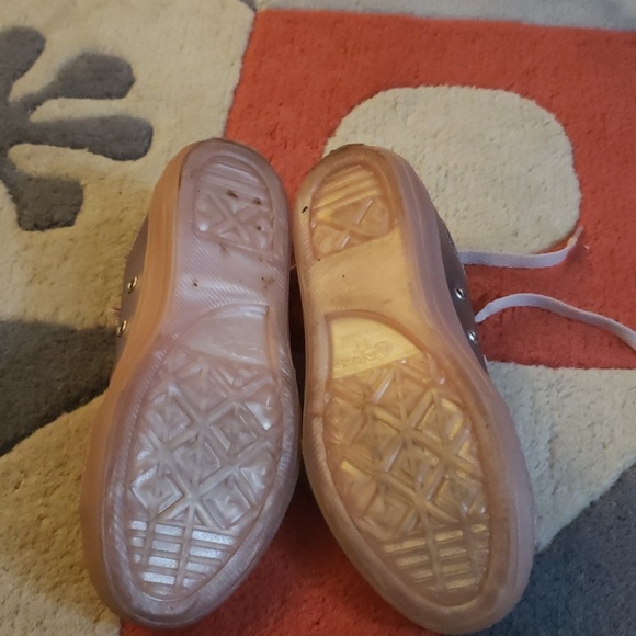 Converse All Star Metallic Rose Leather Sneakers - Picture 5 of 6